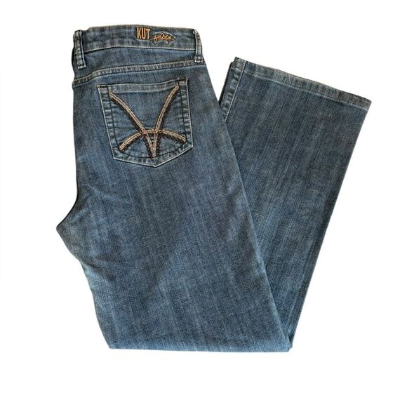 Kut From The Kloth Jeans Boot Cut Dark Wash Blue Denim Womens Size 14 KP011EQMCK - Picture 1 of 14
